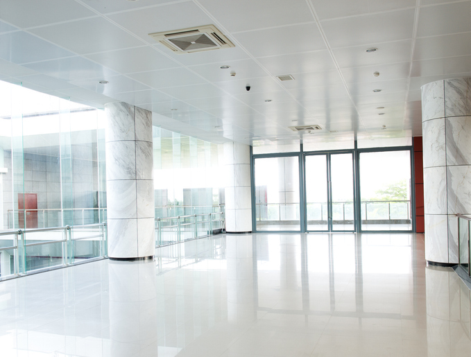 HVAC reduces humidity in commercial spaces.
